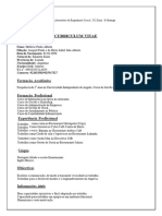 Curriculum Vitae: Dados Pessoais