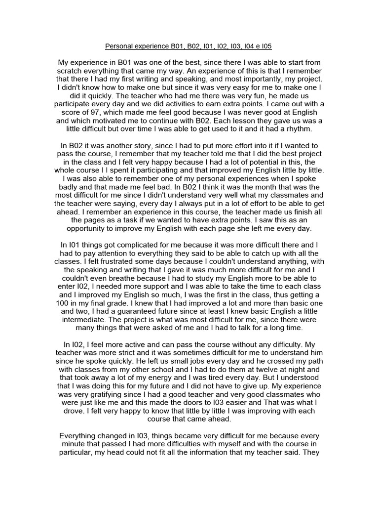 personal-experience-pdf