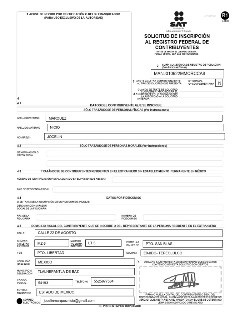 FORMATO R1 - Signed-1 | PDF | Comunicación escrita