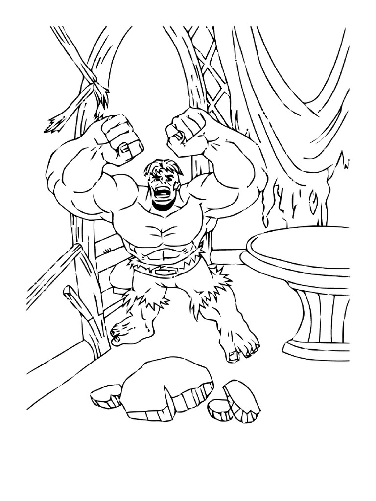 Dibujos Para Colorear Para Ninos de Hulk 76154 | PDF