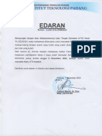 Edaran Perpanjangan Uang Kuliah