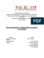 Rol (Criminalística y Criminología) y Evolución en El Tiempo