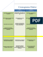 Cronograma de Atividades Estagiários