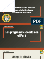 Programas Sociales en El Perú