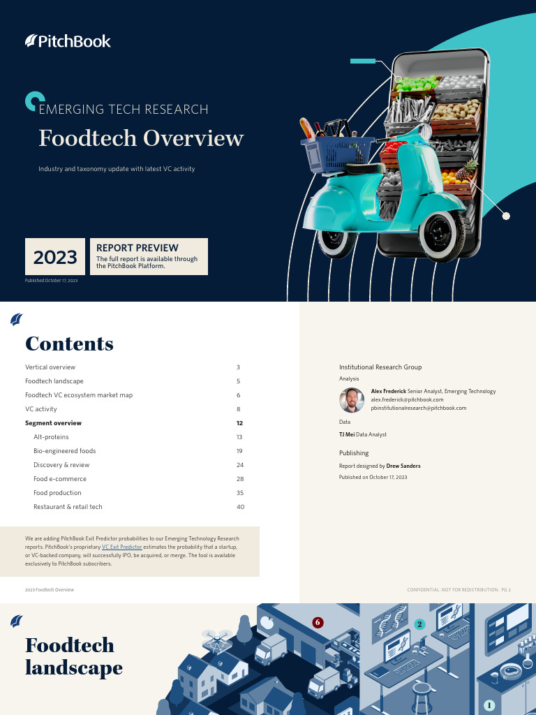 2023 Foodtech Overview Preview | Download Free PDF | Meat | Nutrition