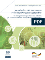 Informe de Resultados Del Encuentro Movilidad Urbana Sostenible