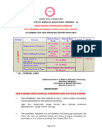 Tentative Online Counselling Schedule For Paramedical Degree Course 2022-2023 Session