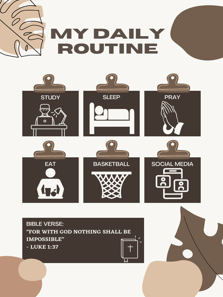 My Weekly Routine | PDF