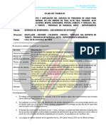 Plan de Trabajo - ALUMBRADO PUBLICO - TORATA-MOQUEGUA