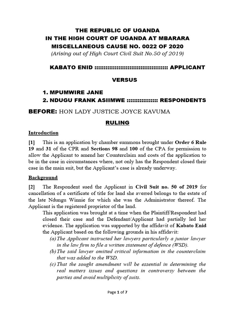 Final - Ruling Kabato Enid | PDF | Lawsuit | Advocate