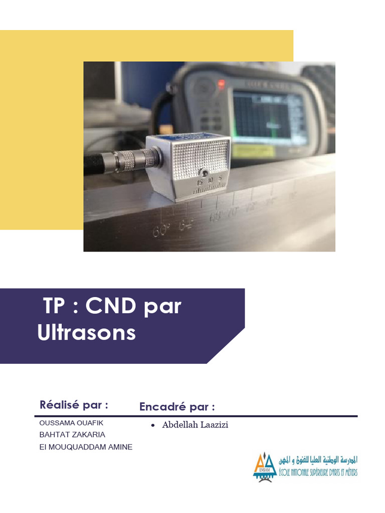 CND par Ultrasons : Méthodes et Applications | PDF | Contrôle non ...