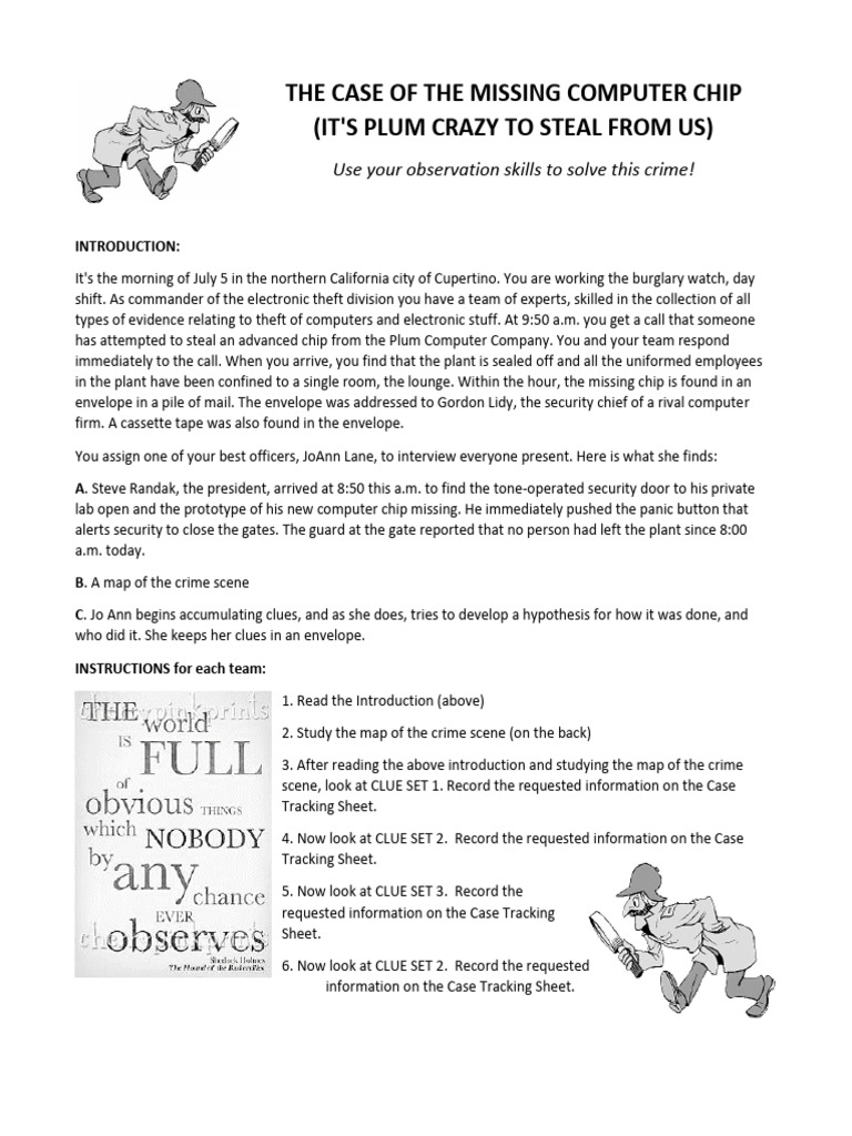 The Case of The Missing Computer Chip PDF