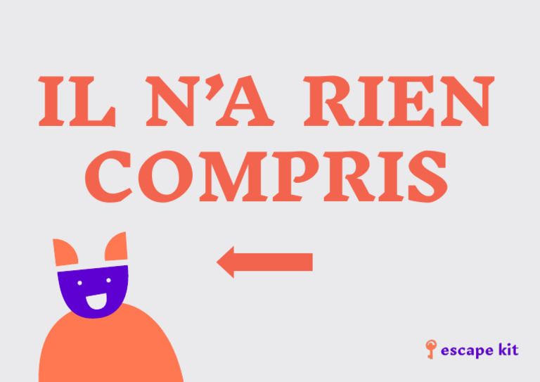 Il N A Rien Compris | PDF