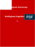 Kollégiumi Foglalkozási Terv