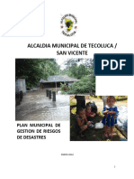Plan Municipal de Gestión Del Riesgo de Desastres Tecoluca