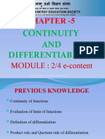 XII Maths Differentiability 2 of 4