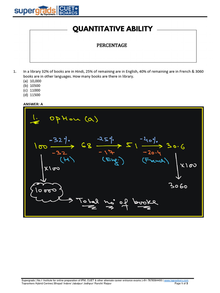 Mass Percentage Questions
