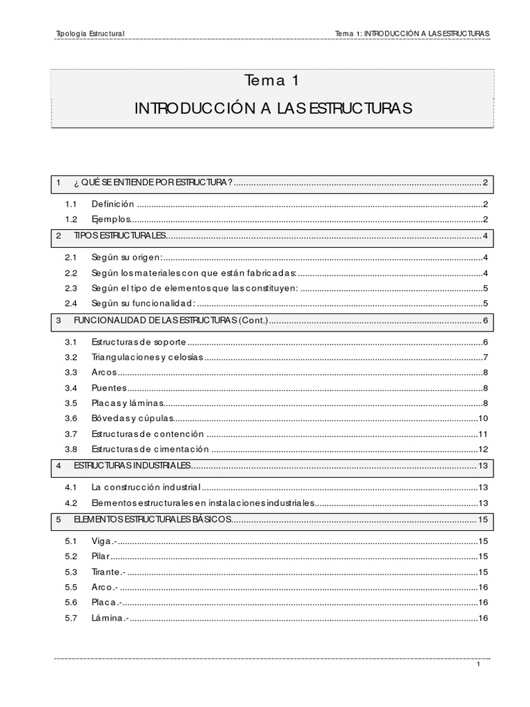 Tipología Y Funciones De Estructuras Pdf Fundación Ingeniería