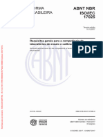 ABNT NBR ISO-IEC 17025 2017 - Requisitos Gerais para A Competência de Laboratórios de Ensaio e Calibração