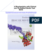 Textbook of Biochemistry With Clinical Correlations 7th Edition Devlin Test Bank