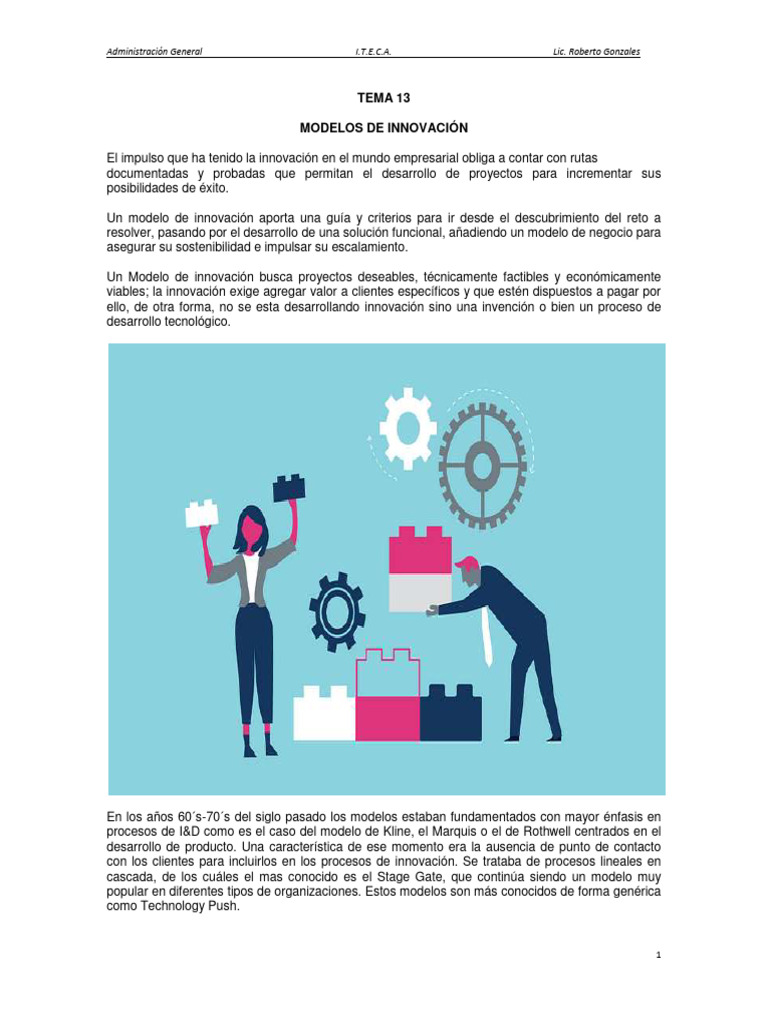 Modelos de Innovación Empresarial | PDF | Innovación | Modelo de negocio