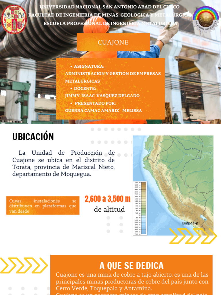 Objetivo de la Planta Concentradora Cuajone | PDF | Economias