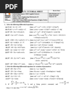 Maths II Tutoral 3