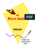 10 Mitos en Sexualidad Adolescente
