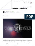 The Rise of Techno-Feudalism. Globalisation and Automation Are - by Mark Timberlake - Predict - Medium