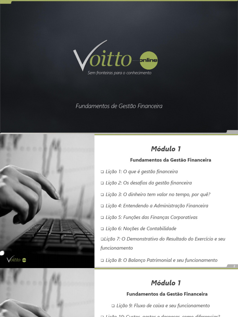 Fundamentos da Gestão Financeira | PDF | Contabilidade | Fluxo de caixa