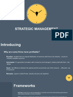 Strategic Management - Lessons Learnt