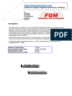 FGM Fluxgate Magnetic Field Sensor Specifications Applications Guide
