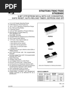 ST62T53C/T60C/T63C ST62E60C: 8-Bit Otp/Eprom Mcus With A/D Converter, Safe Reset, Auto-Reload Timer, Eeprom and Spi