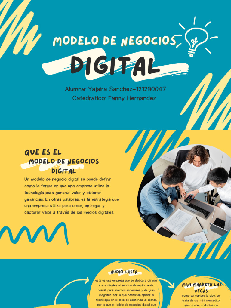 Presentacion Sobre Modelo de Negocios Digital | PDF | Business | Modelo ...