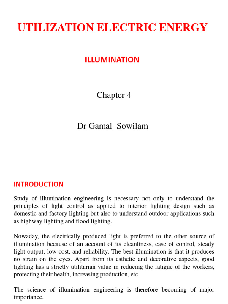 Chapter 4 Illumination1 Pdf Lighting Light