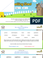 Spelling Shed 2022 - Stage 5 - Lesson 1 - Words Ending in - Tious and - Ious - Presentation