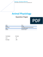 3 Animal Physiology Cie Preu Biology QP