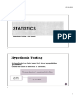 6.hypothesis Testing-One Sample