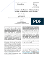 01 Clinical Change Mechanisms in The Treatment of College Students