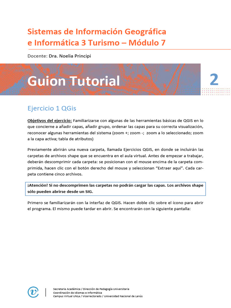 Tutorial Ejercicio 1 Qgis 2023 Pdf Sistema De Información