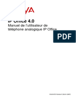 Manuel de L'utilisateur de Téléphone Analogique IP Office - Pot - FR V4.0