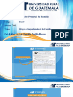 Semana 2 de Clase, Derecho Procesal de Familia, Enero 2022