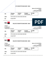 Relevé D'Identité Bancaire / Iban: 30003 01303 00050609398 84 FR76 3000 3013 0300 0506 0939 884 Sogefrpp