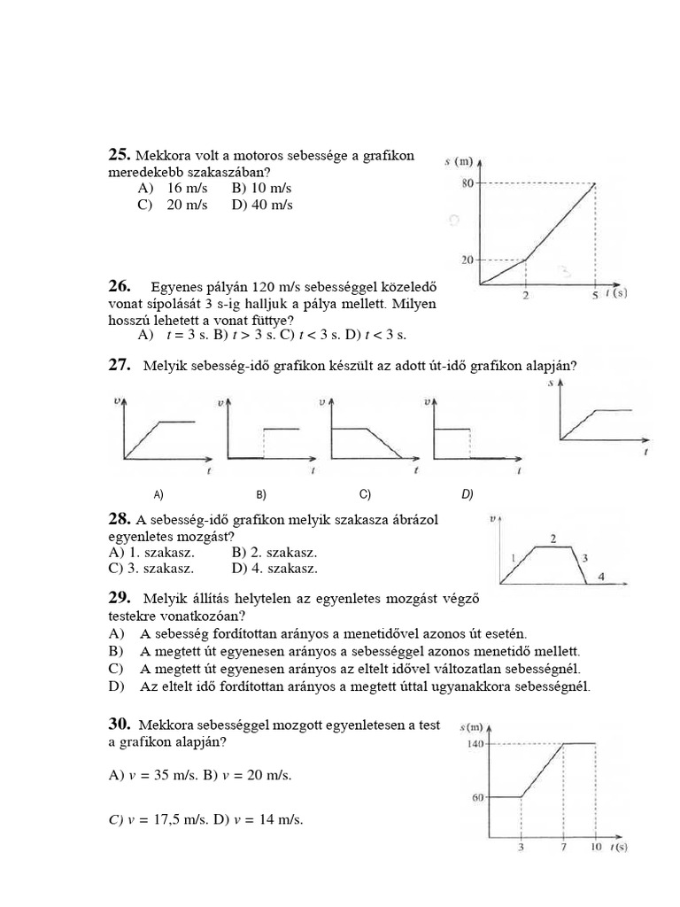 C) V 17,5 M/s. D) V 14 M/s | PDF