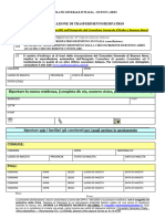 Modulo Trasferimento Rimpatrio in Italia