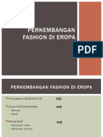 Perkembangan Fashion Di Eropa