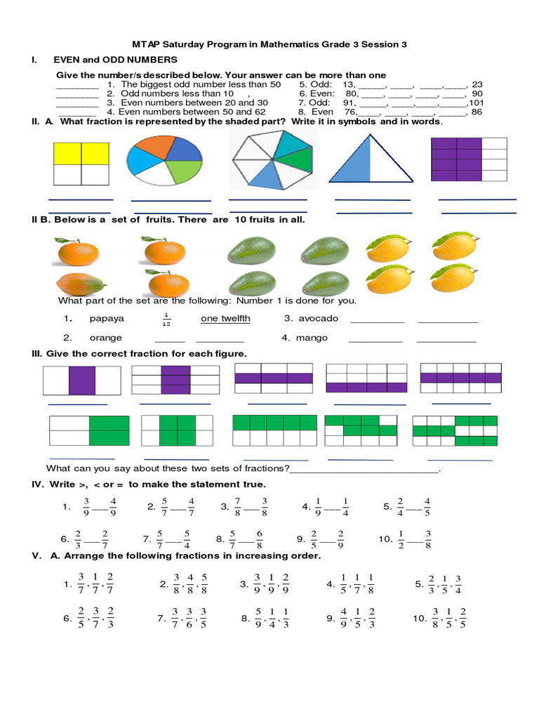 Mtap G3S3 Student | PDF | Mathematics | Arithmetic
