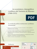 2 Aspectos Económicos, Demográficos y Políticos Del Territorio de Misiones