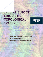 Special Subset Linguistic Topological Spaces