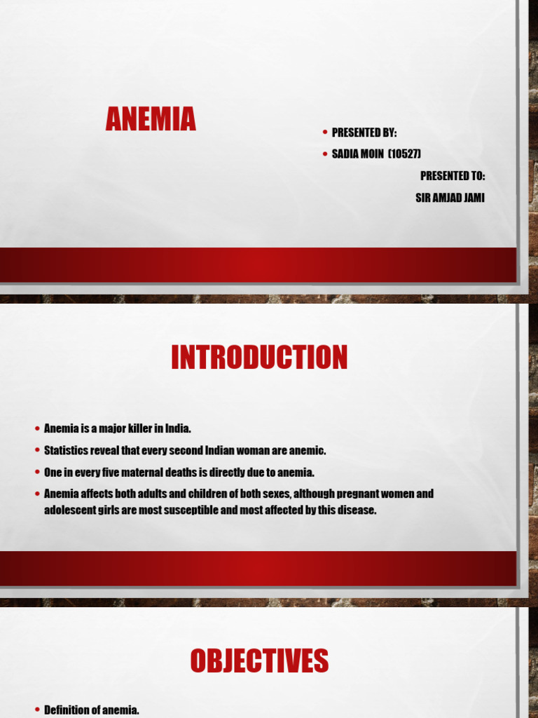 Anemia PDF Anemia Diseases And Disorders